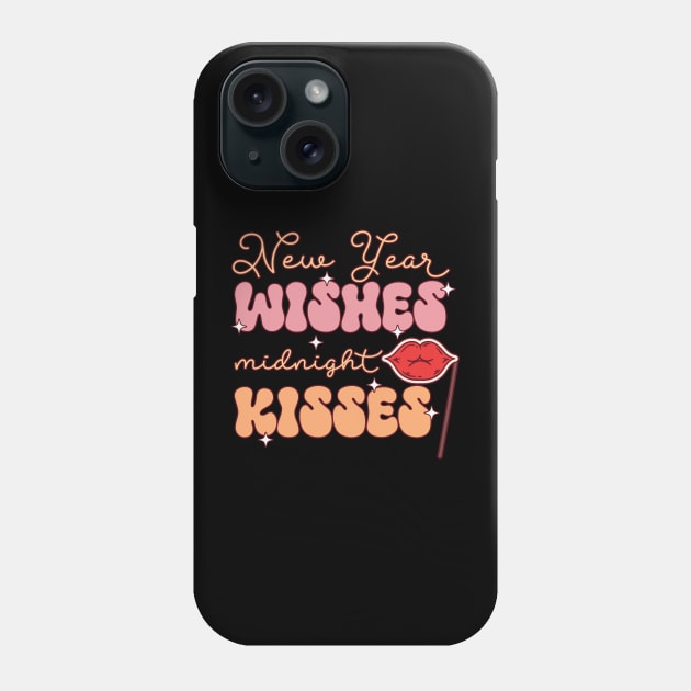 New year wishes midnight kisses Phone Case by MZeeDesigns