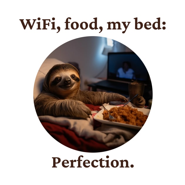 WiFi, food, my bed: Perfection. by melbournedesign