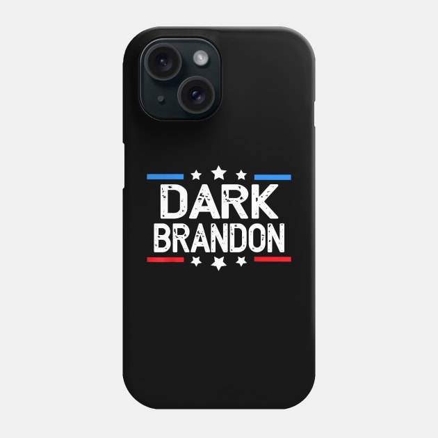 Dark Brandon Funny Meme Saving America Pro Biden USA Flag Phone Case by HBart