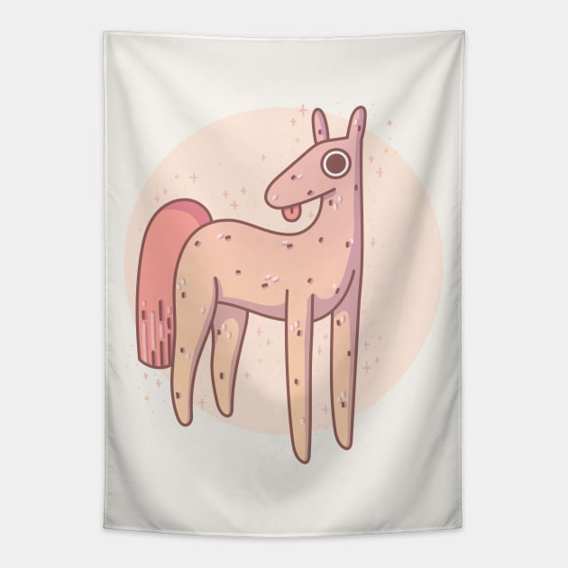 Stupid Horse Tapestry by Meeko_Art