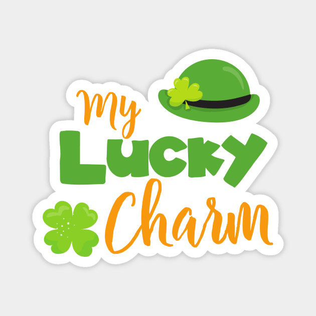 Saint Patrick's Day, Leprechaun Hat, Lucky Charm Magnet by Jelena Dunčević