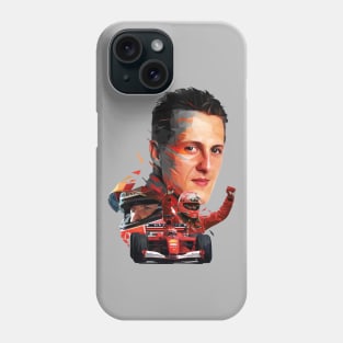 Michael Schumacher low poly Phone Case