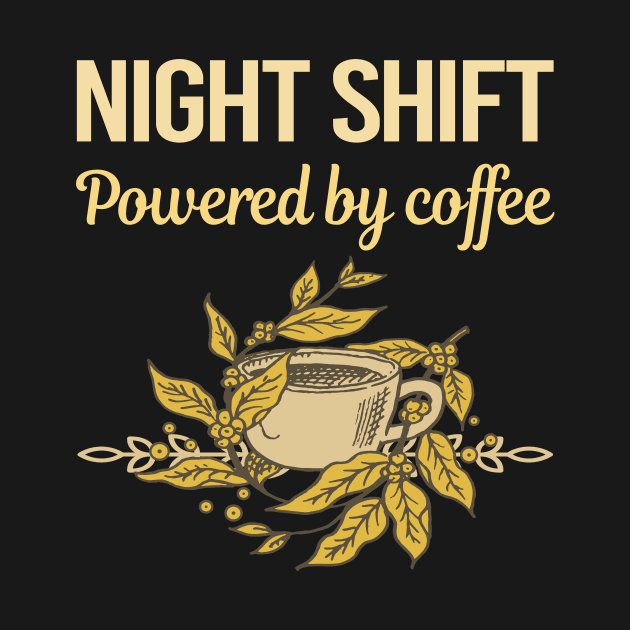 Powered By Coffee Night Shift by Hanh Tay