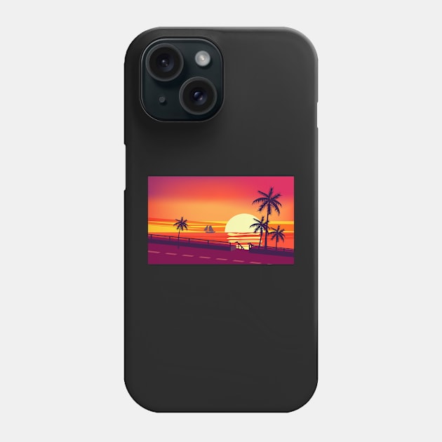 summer at the beach Phone Case by KyrgyzstanShop