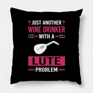 Wine Drinker Lute Pillow