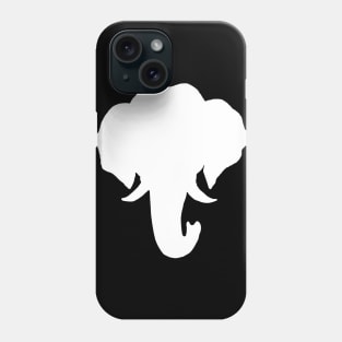 White Elephant Silhouette Phone Case