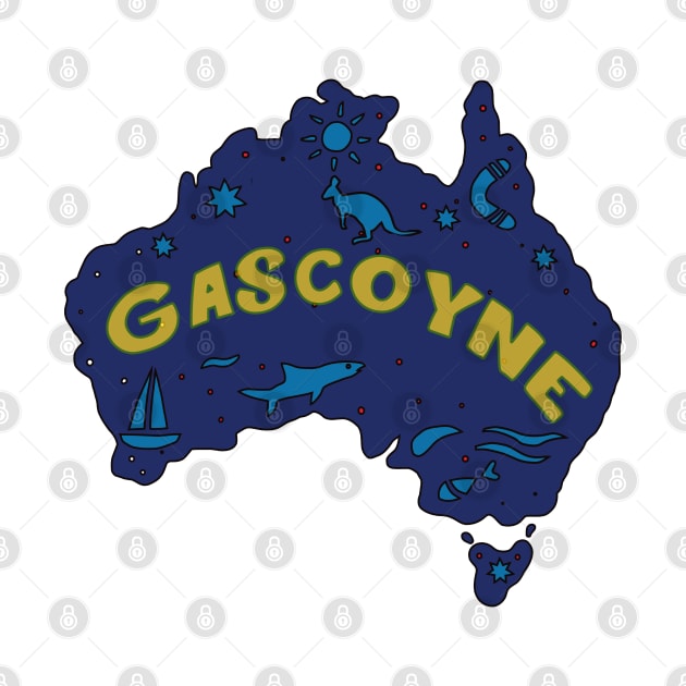 AUSTRALIA MAP AUSSIE GASCOYNE by elsa-HD