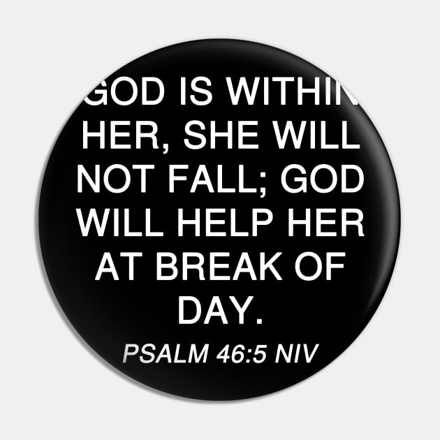 Psalm 46:5 NIV Pin by Holy Bible Verses