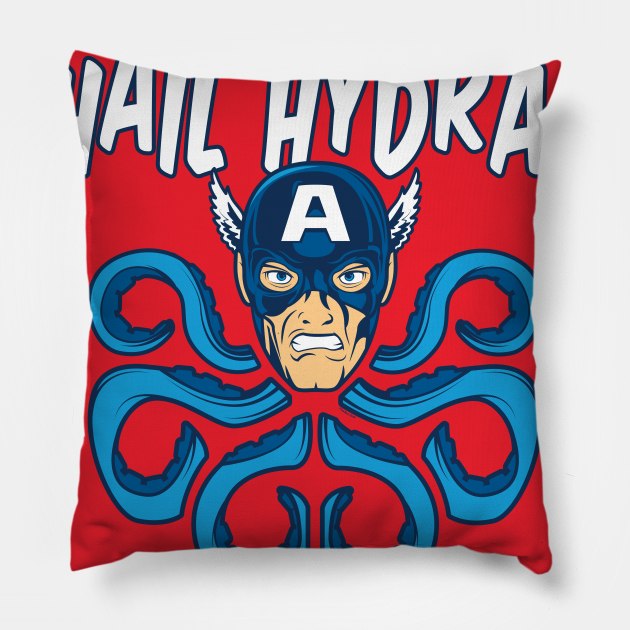 Hail Hydra Pillow by TomRyansStudio