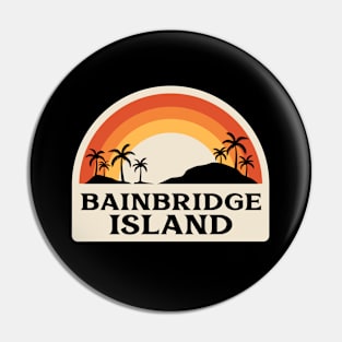 Bainbridge Island Retro Pin