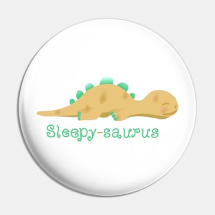 Sleepy-saurus (yellow dinosaur) Pin