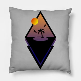 beach landscape Pillow