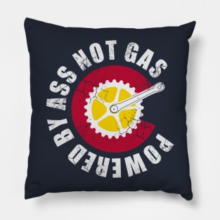 Colorado Cycling Biking Powered By Ass Not Gas Pillow