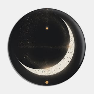 Galaxy Moon Pin