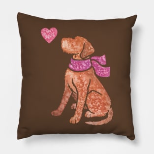 Watercolour Wirehaired Vizsla Pillow