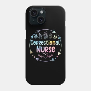 Correctional Nurse cute floral watercolor Phone Case