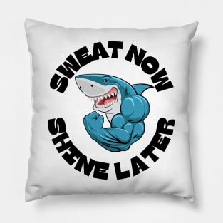 Exercise Motivation Sweat and Shine Pillow