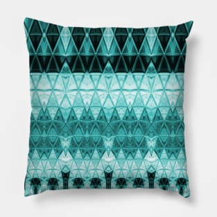 Green Southwest Boho Abstract Print Pillow