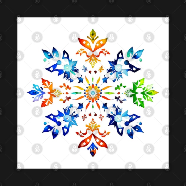 Snowflake Design - Pen & Ink by Oldetimemercan