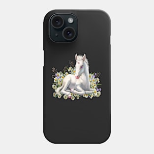 Cute Baby Unicorn And Flowers Phone Case