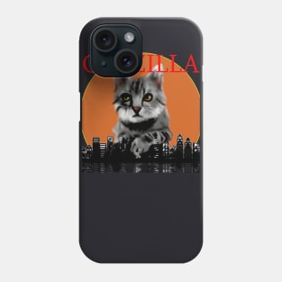 Catzilla t-shirt Phone Case