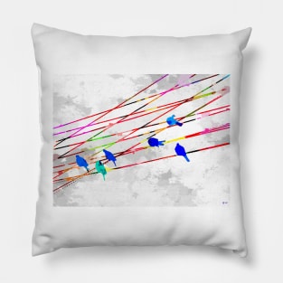 Birds on the Wire Pillow