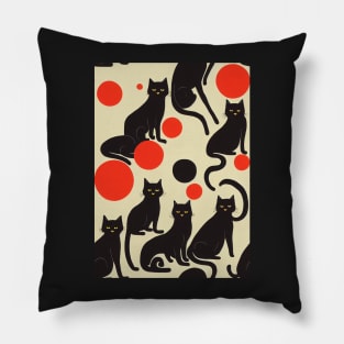 Black Cats for Cat lovers. Perfect gift for National Black Cat Day, #12 Pillow