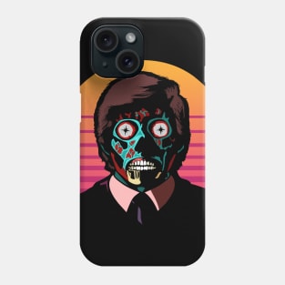 They Live! Obey, Consume, Buy, Sleep, No Thought and Watch TV. Phone Case