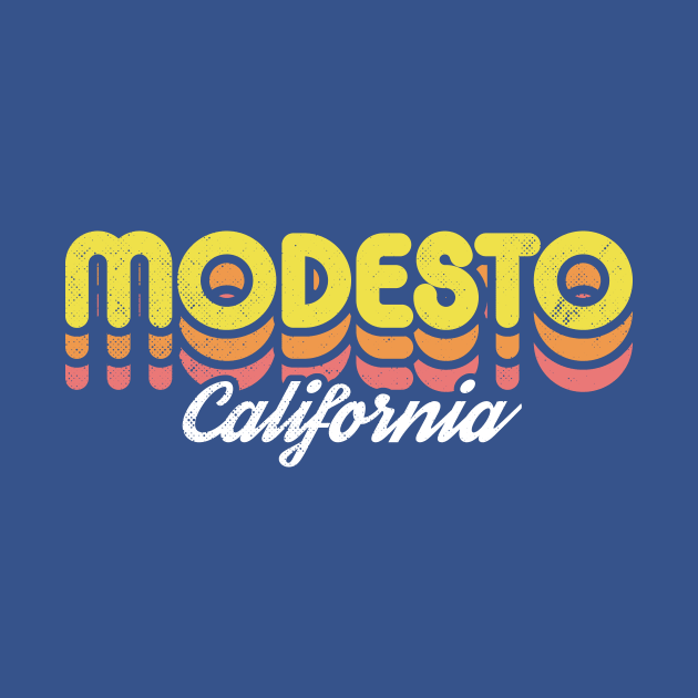 Retro Modesto California by rojakdesigns