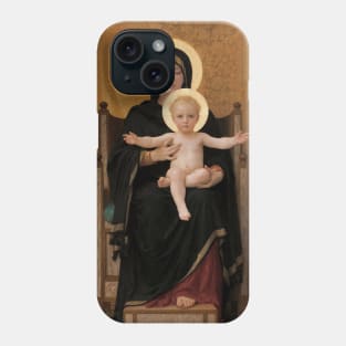 Virgin and Child by William-Adolphe Bouguereau Phone Case