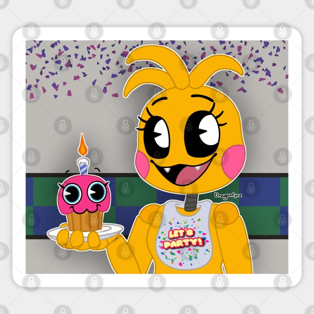 Chica's Cupcake Gift FNAF Fanart Five Nights at Freddys 