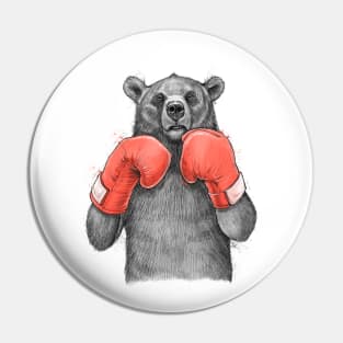 Bear Boxer Pin