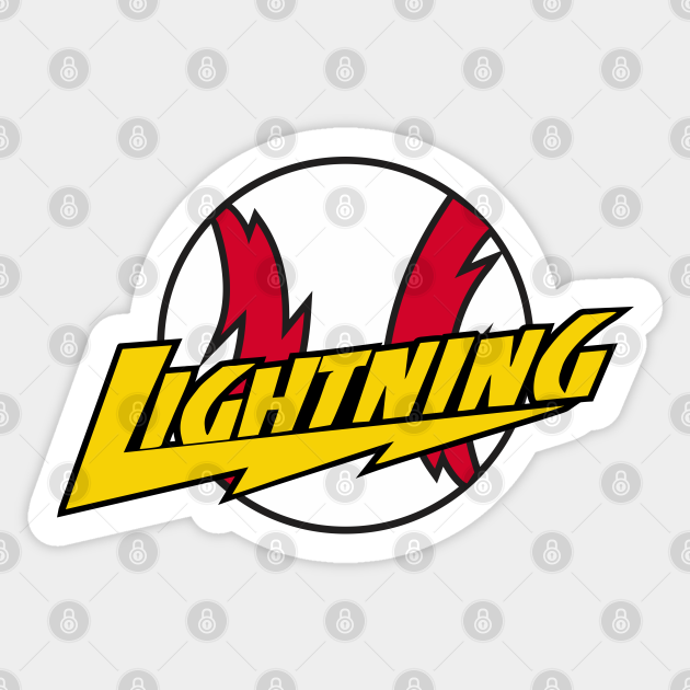 Lightning Baseball - Lightning Baseball - Sticker | TeePublic