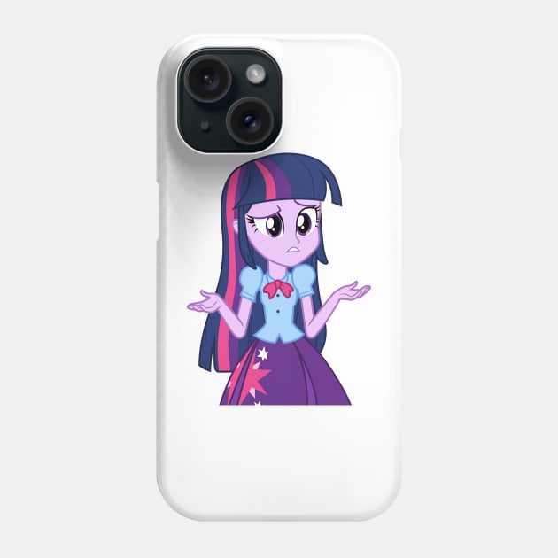 Twilight Sparkle shrug Phone Case by CloudyGlow