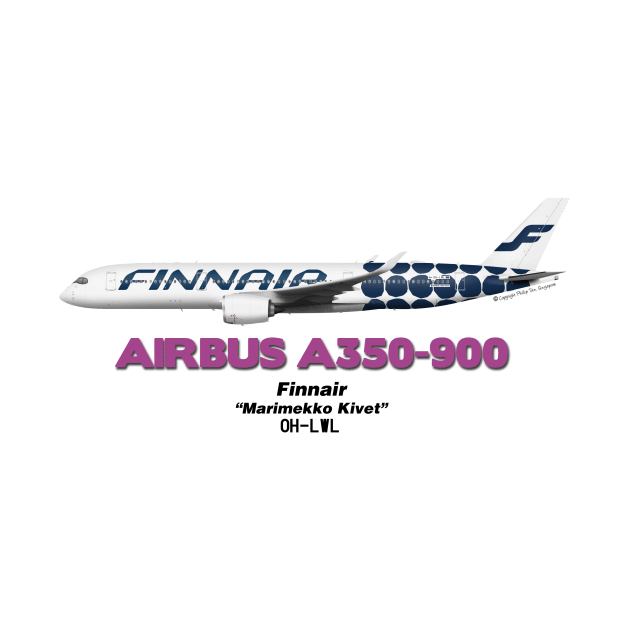 Airbus A350-900 - Finnair "Marimekko Kivet" by TheArtofFlying