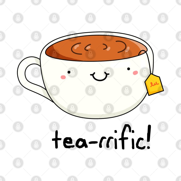 Tea-rific Cute Cup of Tea Pun by punnybone