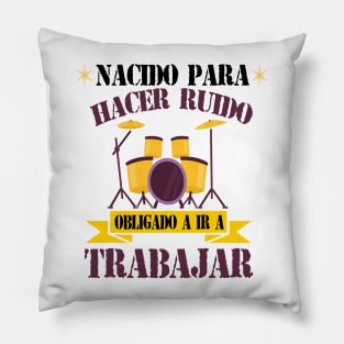 Drummer Regalo Música Baterista Nacido Para Tocar La Batería Camiseta Pillow