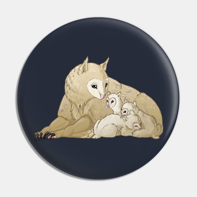 Owlbear Family Pin by Khalico