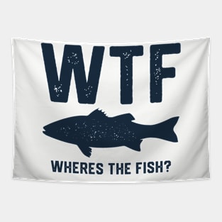 WTF WHERES THE FISH Tapestry