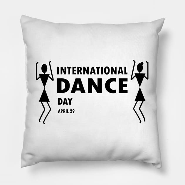 International Dance Day Pillow by RAK20