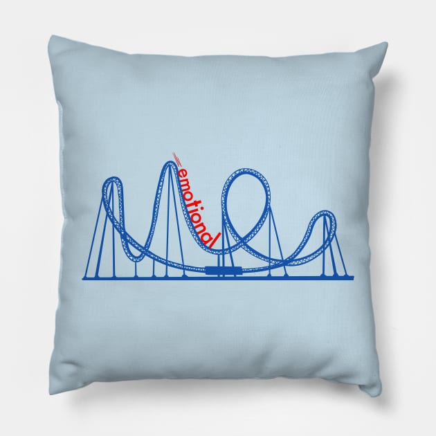 Emotional roller coaster Pillow by ART by RAP