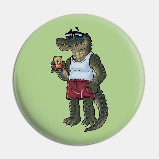 Chill Crocodile Pin by Rubtox