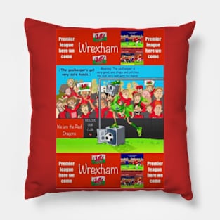 The goalkeeper's got very safe hands, Wrexham funny football/soccer sayings. Pillow