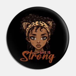 She is Strong, Black Girl, Black Queen, Black Woman, Black History Pin