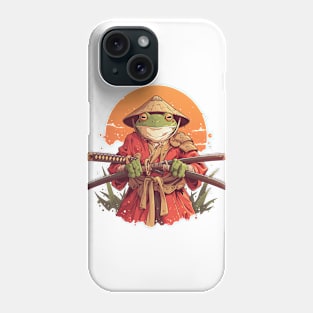 samurai frog Phone Case