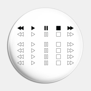 Repeated Music Player Buttons Light Theme Pin