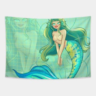 Pretty Mermaid Art Tapestry