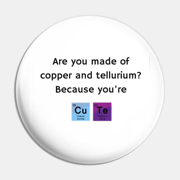 CuTe Chemistry Humor Pin by sciencenotes