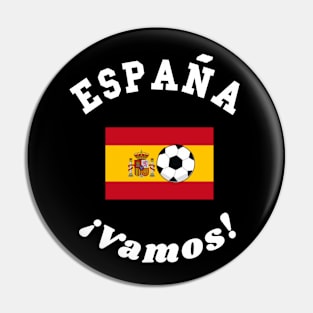 ⚽ España Football, Bandera de España Flag, ¡Vamos! Team Spirit Pin