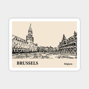 Brussels - Belgium Magnet
